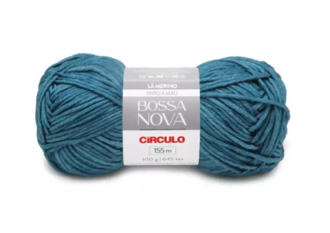 LÃ BOSSA NOVA CÍRCULO COR 0786 MOSAICO AZUL 100 GR