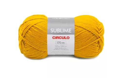 FIO SUBLIME CÍRCULO COR 1289 CANÁRIO 100 GR