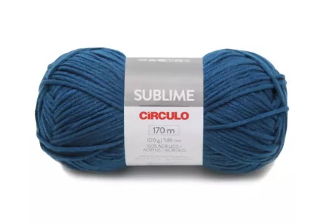FIO SUBLIME CÍRCULO COR 2931 NÁUTICO 100 GR