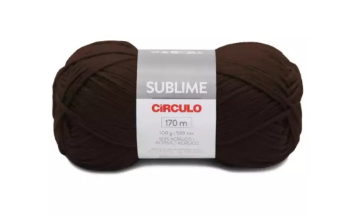 FIO SUBLIME CÍRCULO COR 0608 CHOCOLATE 100 GR