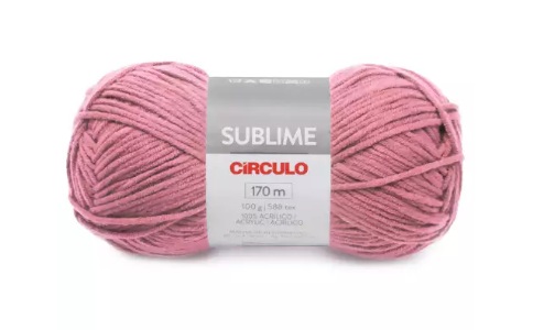 FIO SUBLIME CÍRCULO COR 0355 JUJUBA ROSA 100 GR