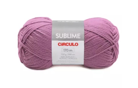 FIO SUBLIME CÍRCULO COR 0350 ROSA SUAVE 100 GR