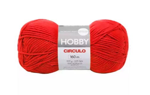 FIO HOBBY 160 MTS 100 GR COR 3583 FOGO VERMELHO