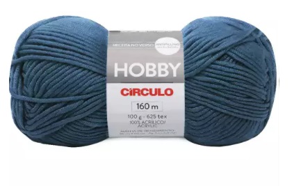 FIO HOBBY 160 MTS 100 GR COR 560 AZUL CELESTE