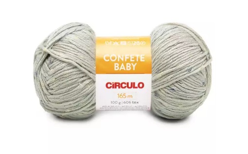 FIO CONFETE BABY CÍRCULO COR 7682 NOZES