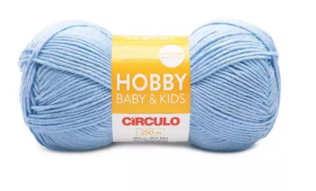 FIO HOBBY BABY KIDS 250 MTS 100 GR COR 541 ENSEADA AZUL CANDY
