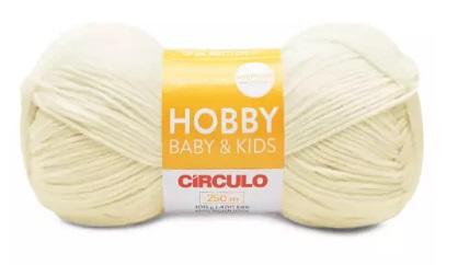 FIO HOBBY BABY KIDS 250 MTS 100 GR COR 802 CLEAN NATURAL