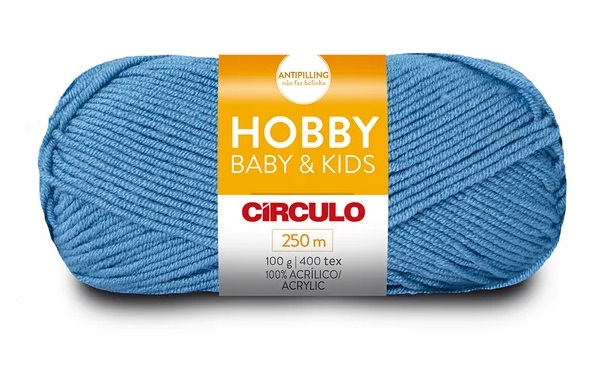 FIO HOBBY BABY E KIDS 100 GR COR 2743 SAFIRA