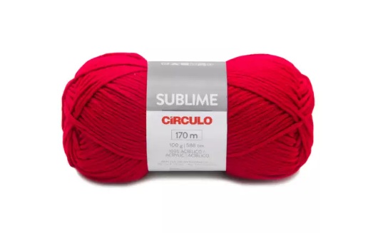 FIO SUBLIME CÍRCULO COR 3635 PAIXÃO 100 GR