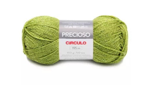 FIO PRECIOSO CÍRCULO COR 5098 CHÁ VERDE 100 GR