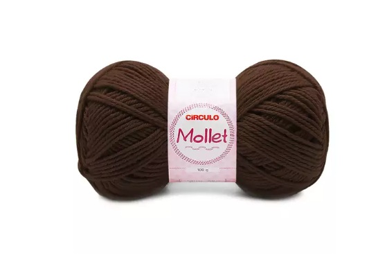 FIO MOLLET CIRCULO COR 0608 CHOCOLATE 100 GR