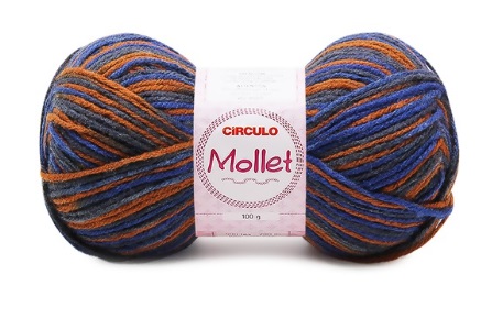 FIO MOLLET CIRCULO COR 9952 MESCLA VELEIRO 100 GR