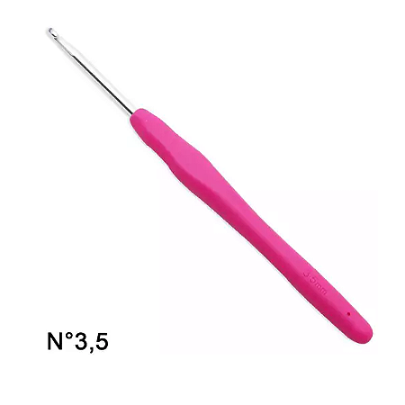AGULHA CROCHÊ BORRACHA 3,5MM NYBC