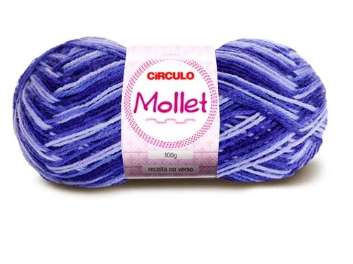 FIO MOLLET CIRCULO COR 9563 MESCLA VINHEDO100 GR