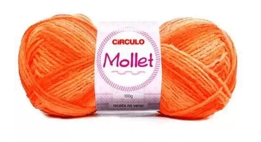 FIO MOLLET CIRCULO COR 9059 ABÓBORA 100 GR