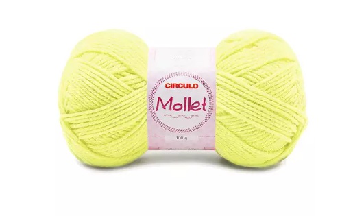FIO MOLLET CIRCULO COR 0325 AMARELO CANDY 100 G