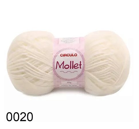 FIO MOLLET CIRCULO COR 020 NATURAL 100 G