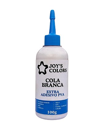 COLA BRANCA EXTRA PVA ADESIVO JOYS COLORS 100G