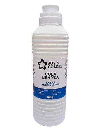 COLA BRANCA EXTRA PVA ADESIVO JOYS COLORS 500 GR