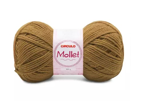 FIO MOLLET CIRCULO COR 7447 AVELÃ 100 GR