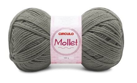 FIO MOLLET CIRCULO COR 0700 ALUMÍNIO 100 GR