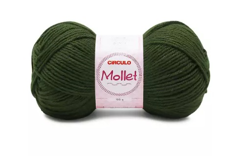 FIO MOLLET CIRCULO COR 0447 MILITAR 100 GR