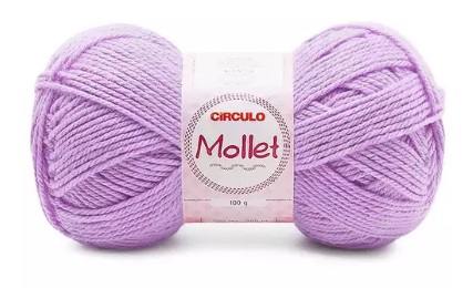 FIO MOLLET CIRCULO COR 6747 TULIPA-LILÁS 100 GR