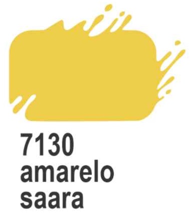 TINTA PVA FOSCO TRUE COLORS COR 7130-AMARELO SAARA 100 ML