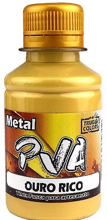 TINTA PVA METAL TRUE COLORS COR-7992 OURO RICO 100 ML