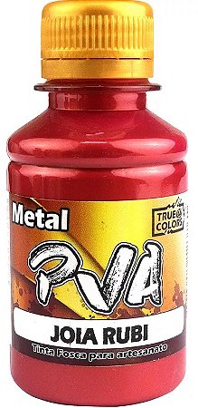 TINTA PVA METAL TRUE COLORS COR 7976-JÓIA RUBI 100 ML