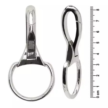 MOSQUETÃO GRANDE 2 UNID ZINCO COR PRATA REF 416290