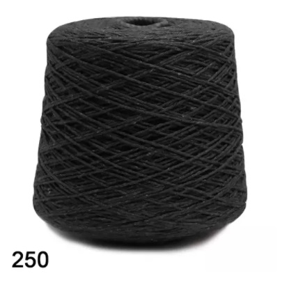 BARBANTE EUROROMA FIO 8 1 KG COR 250 PRETO 762 MTS