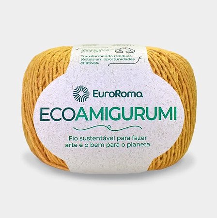 FIO ECOAMIGURUMI 254 MTS 8/7 160GR COR 470 MOSTARDA EUROROMA