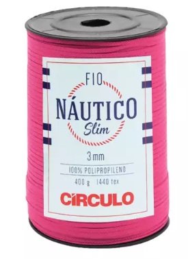 FIO NÁUTICO SLIM CÍRCULO 3MM COR 6185 PINK