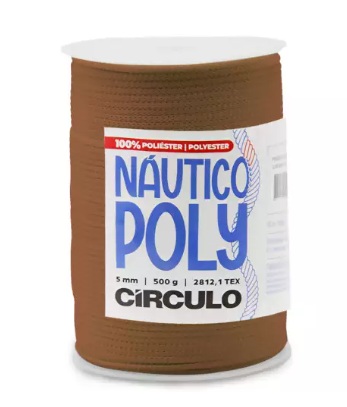 FIO NÁUTICO POLY 5MM COR 7087 BOMBOM 500G COM 182 MTS