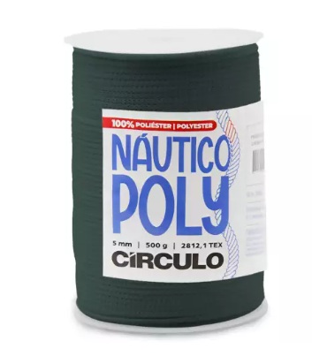 FIO NÁUTICO POLY 5MM COR 5398 MUSGO 500G COM 182 MTS