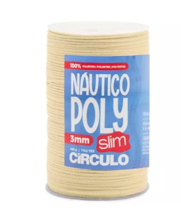 FIO NÁUTICO POLY SLIM 3MM COR 7673 PINUS 400G COM 350 MTS
