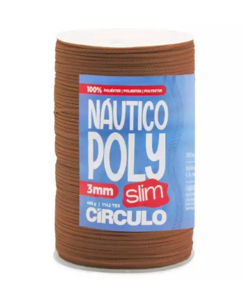 FIO NÁUTICO POLY SLIM 3MM COR 7087 BOMBOM 400G COM 350 MTS