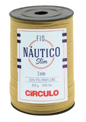 FIO NÁUTICO SLIM CÍRCULO 3MM COR 7625 CASTANHA