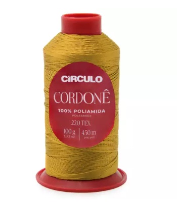 FIO CORDONÊ CÍRCULO COR 7101 AMARELO DOURADO 450 MTS