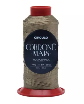 FIO CORDONÊ MAIS CÍRCULO COR 7557 AMÊNDOA 140 MTS