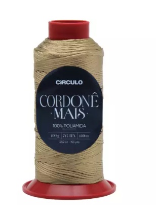 FIO CORDONÊ MAIS CÍRCULO COR 7068 OURO SUAVE 140 MTS