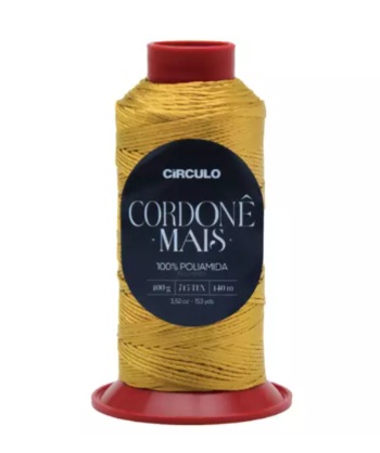 FIO CORDONÊ MAIS CÍRCULO COR 1013 CAPIM DOURADO 140 MTS