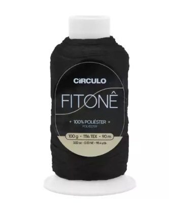 FIO FITONÊ CÍRCULO COR 8990 PRETO 100 GR 90 MTS