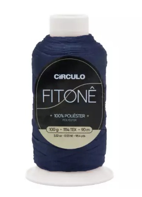 FIO FITONÊ CÍRCULO COR 2856 ANIL PROFUNDO 100 GR 90 MTS