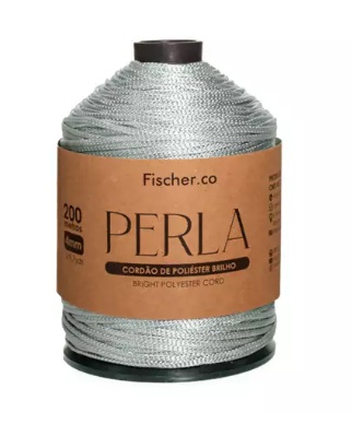 FIO PERLA 4MM 200 MTS COR 90000 PRATA