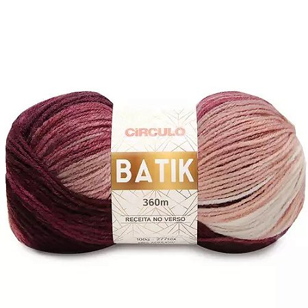 FIO BATIK CIRCULO 100G COR 9505 AMEIXA ROSA