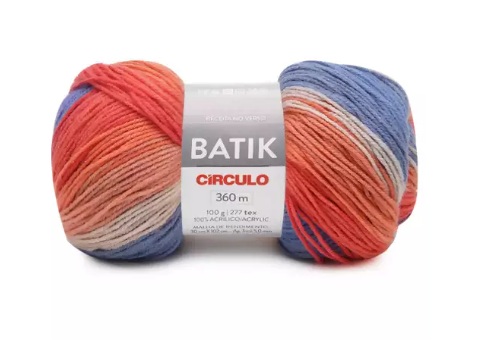 FIO BATIK CÍRCULO 100G COR 9837 MESCLA CRUZEIRO