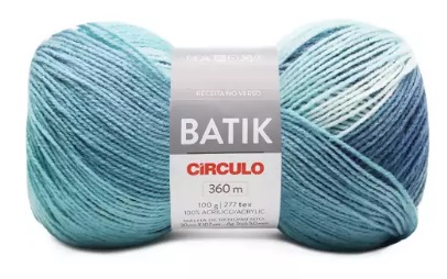 FIO BATIK CÍRCULO 100 GR COR 9969 MESCLA CAMINHO DO MAR