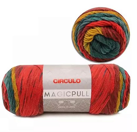 FIO MAGIC PULL 306 MTS CIRCULO COR 8654 MESCLA LAPIS DE COR